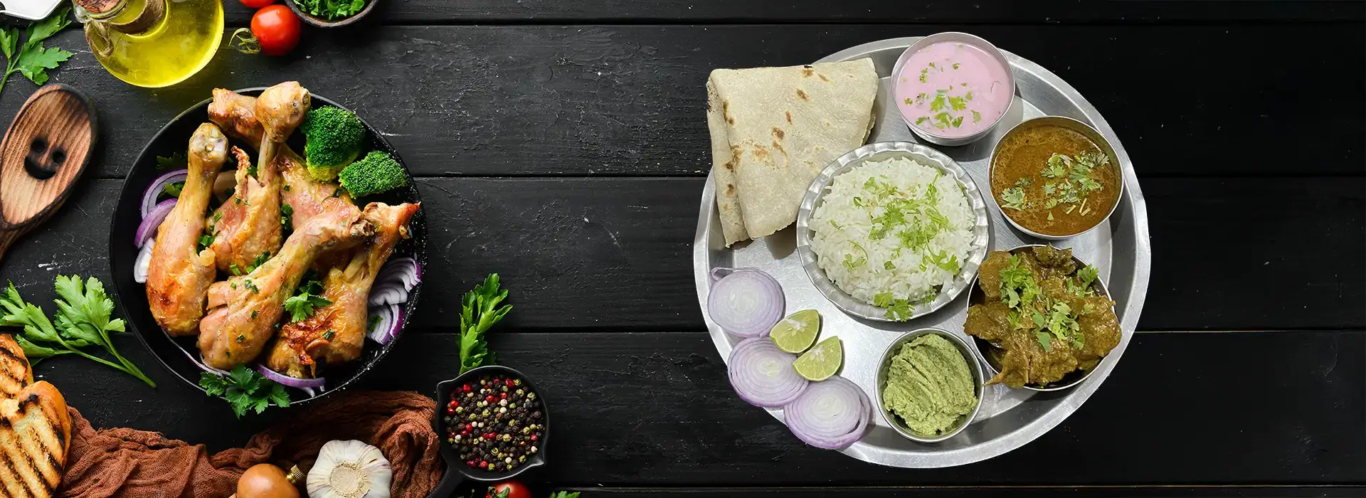 Chicken Thali chicken thali